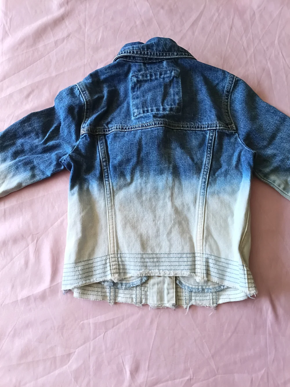 Abercrombie & Fitch Kids Girls Ombre Denim Jean Jacket Size 5/6